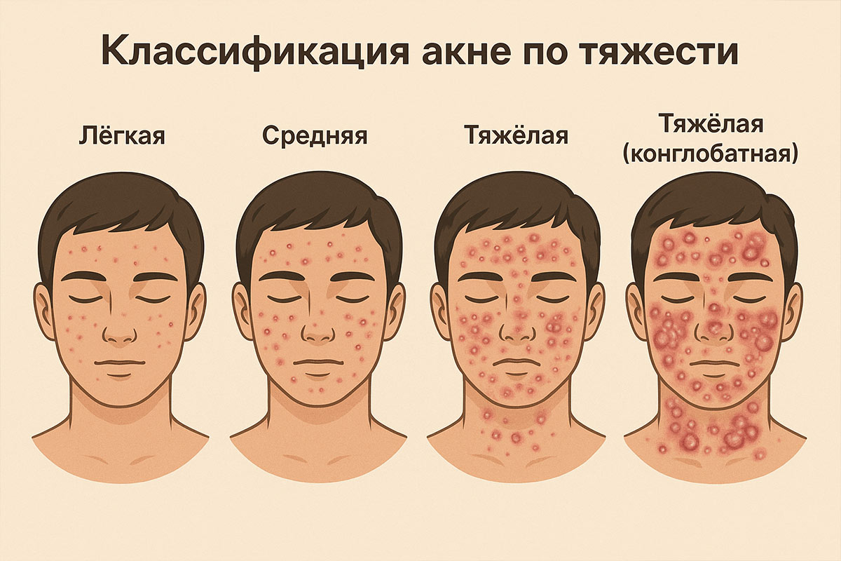 Классификация акне по тяжести