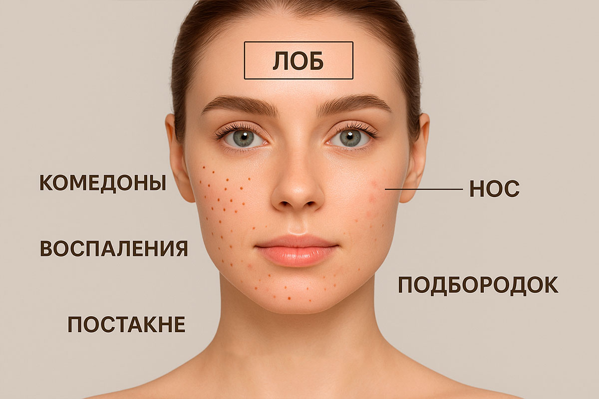 Лечение акне на лице
