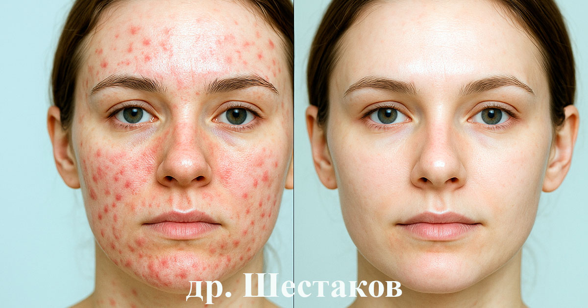 Лечение акне на лице
