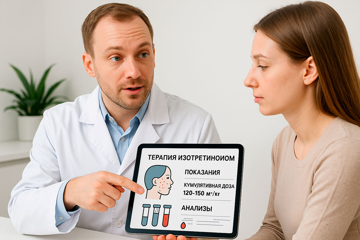 Пероральное лечение изотретиноином лучше всего