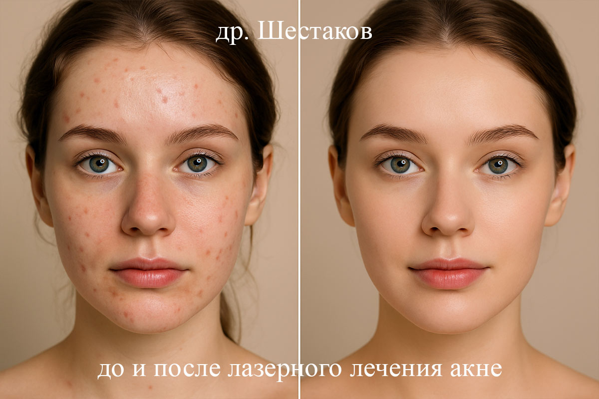 Удаление акне лазером