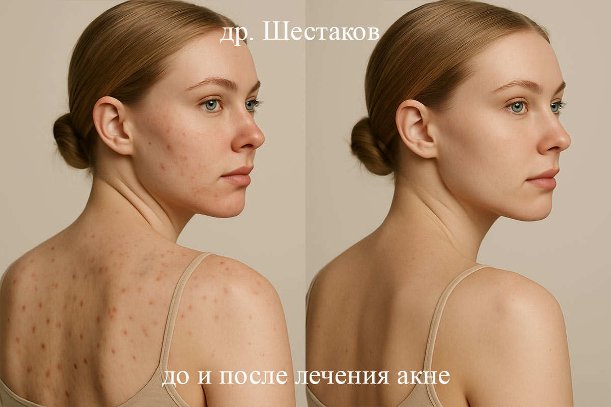 Акне на плечах