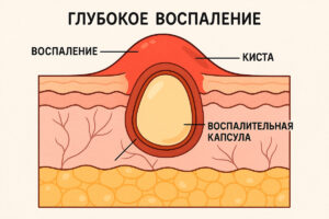 Кистозные прыщи