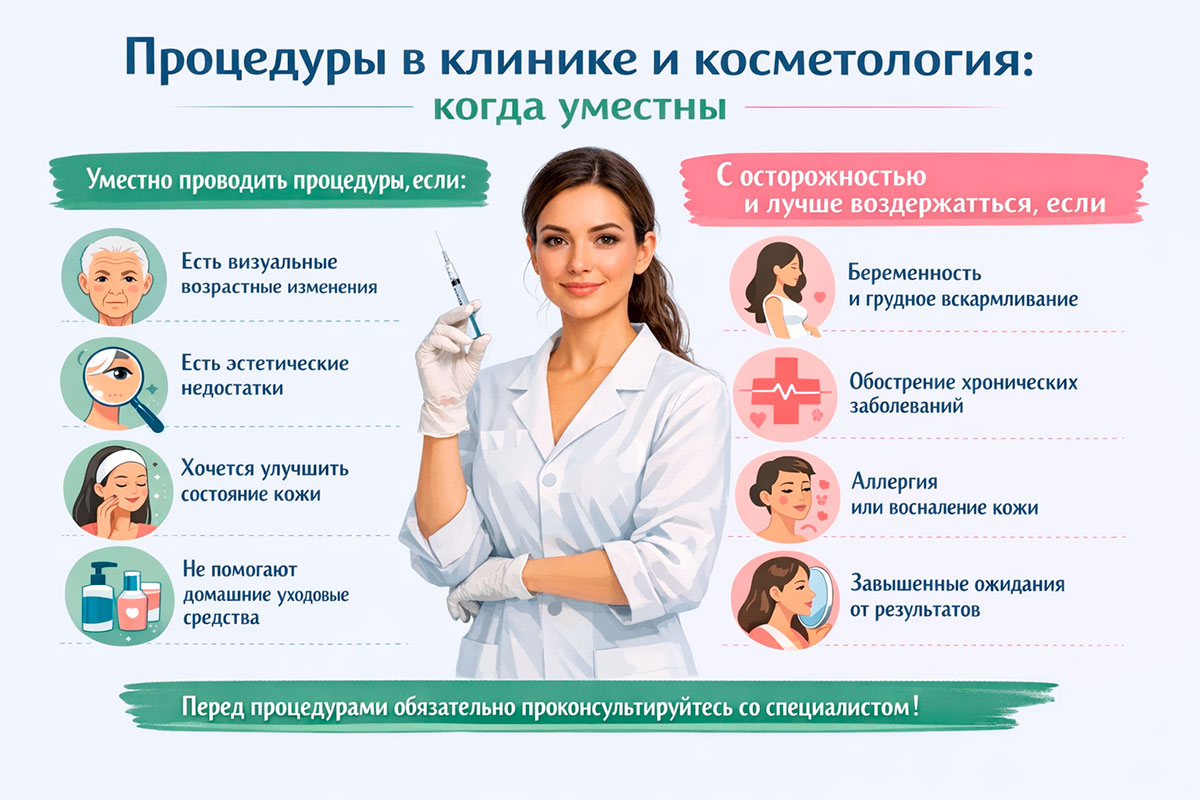 Процедуры в клинике и косметология